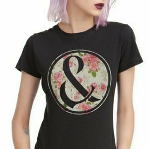 COPY - Of Mice & Men Floral Ampersand Girls T-Shirt
